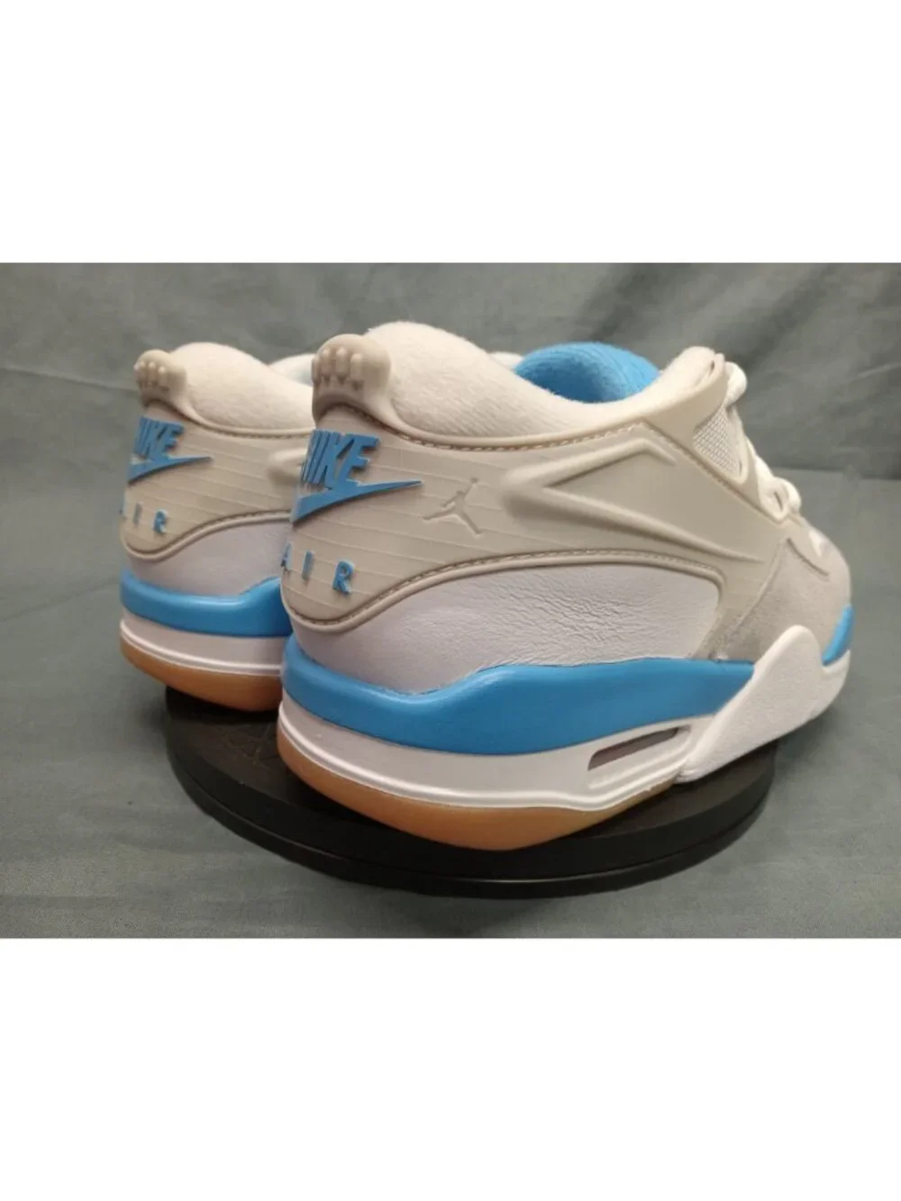 Nike Boys Air Jordan 4 RM (GS) Sneakers Mesh White Blue Size 6 NEW NO BOX!